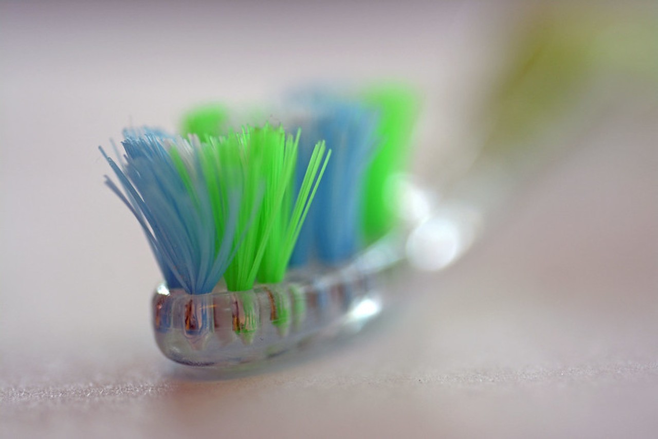 Keep toothbrushes separate.
Just because one person in your house gets sick doesn&#146;t mean that everybody is going to get sick. Make sure you keep toothbrushes separate. In fact, just keep them in your own bedrooms if possible, then bring them into the restroom dorm-style. It&#146;s nice to use separate toothpaste bottles, too.
Photo credit: Karin Br&aring;neb&auml;ck / Flickr