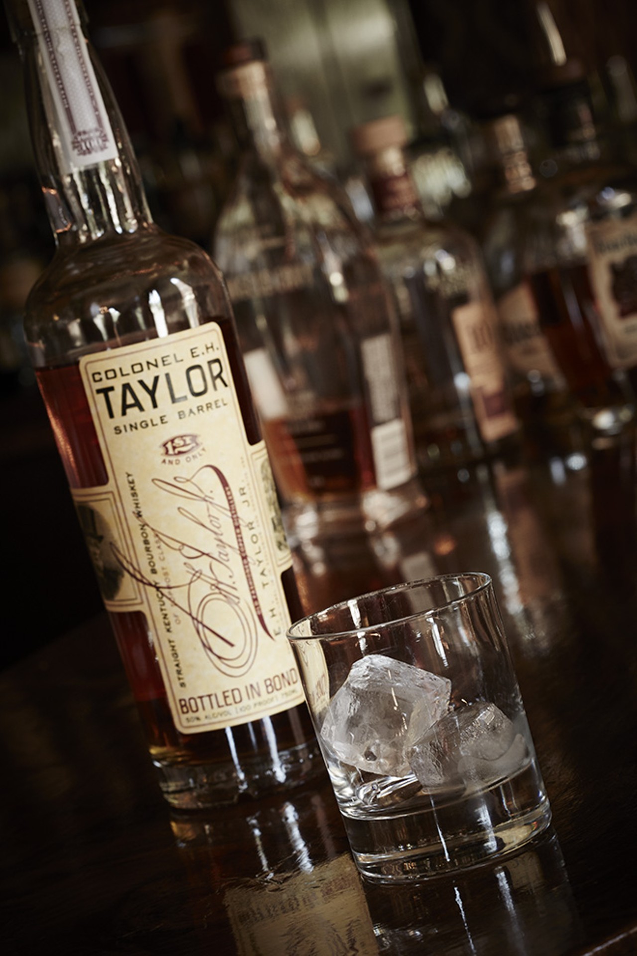 EH Taylor cured-oak bourbon.