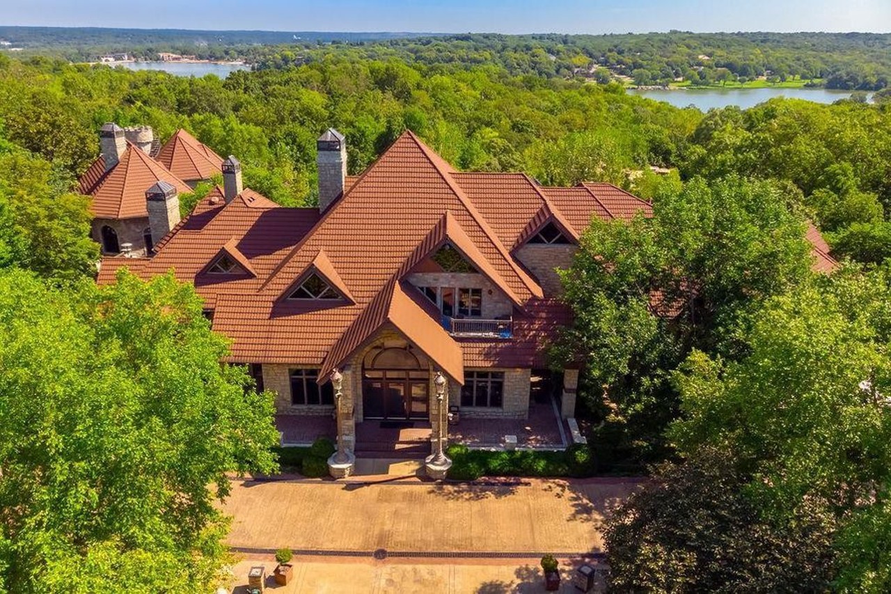 This Kansas City Mansion Has a Huge Waterfall and Playboy-Style Grotto