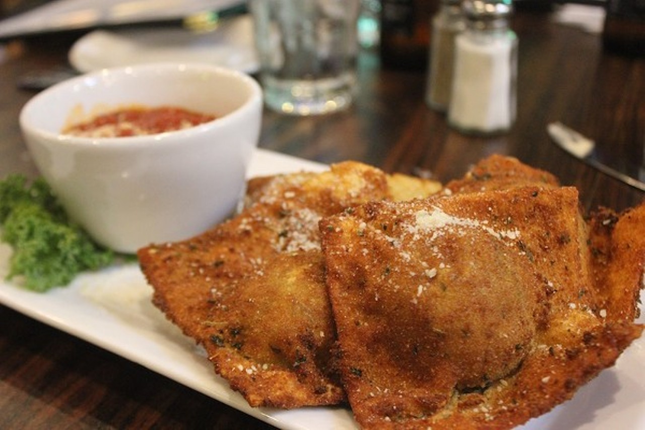 Get toasted ravioli as your appetizer.