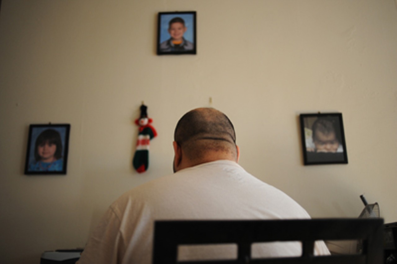 Mario Rivera checks his e-mail while waiting for news on the stay of deportation that would allow him and his wife, Kim, to stay in Canada until a federal court reviews their case.Read "No Canada: U.S. military deserters once again flock to Canada to avoid war. Looks like this time they picked the wrong country."