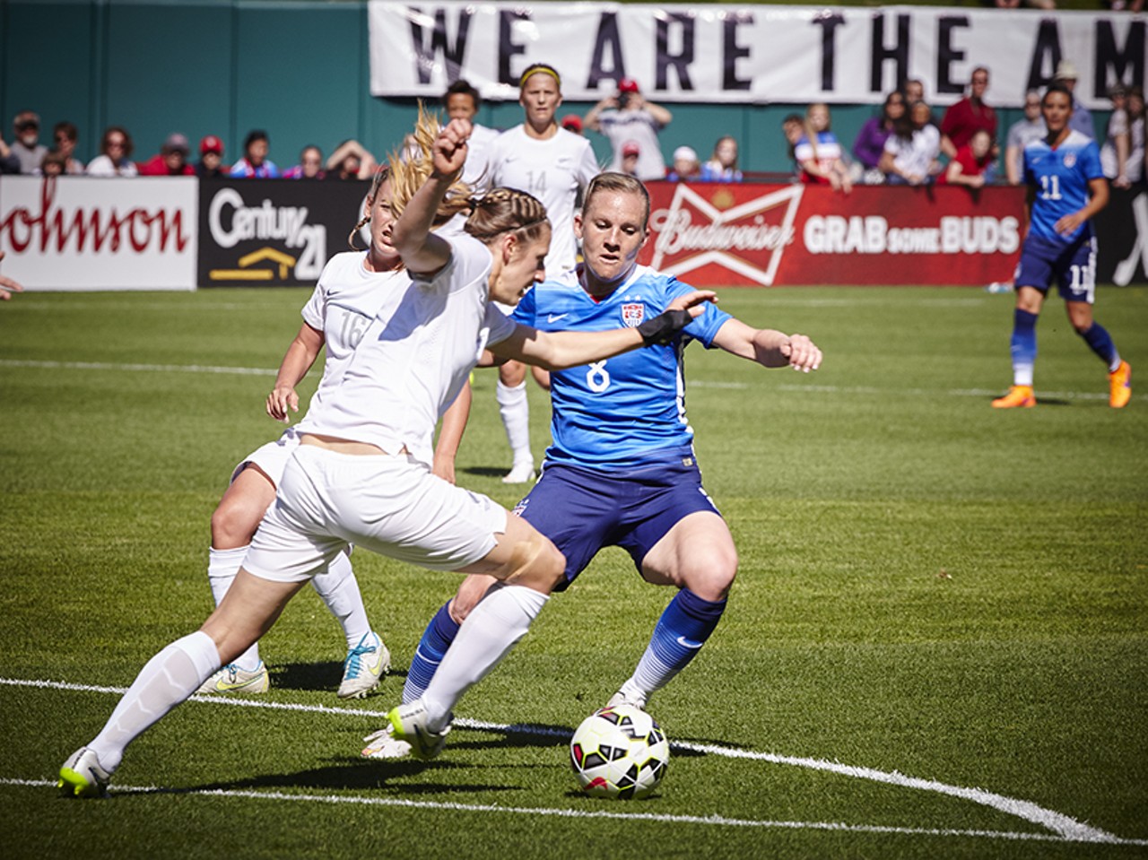 U.S. Women's National Soccer Team vs. New Zealand at Busch Stadium, April 4, 2015