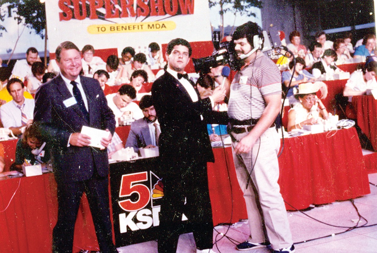 Bob Richards, center, was well known as the local co-host of the Jerry Lewis MDA Labor Day Telethon.