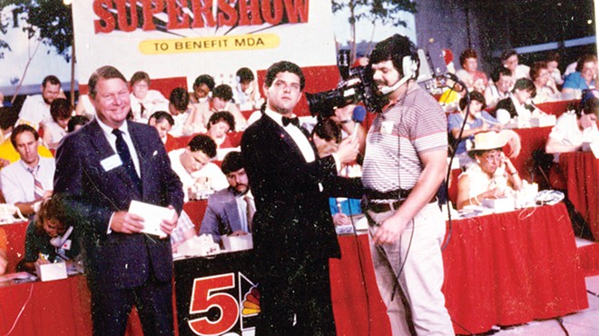 Bob Richards, center, was well known as the local co-host of the Jerry Lewis MDA Labor Day Telethon.