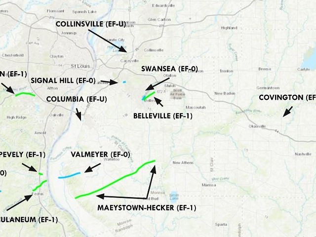 St. Louis Was Surrounded by 12 Tornadoes Last Weekend