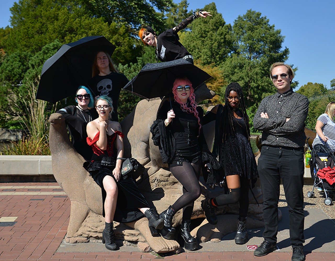 Around 50 goths came out to the St. Louis Zoo for a family friendly gathering on Sunday, Sept. 30, 2018.
