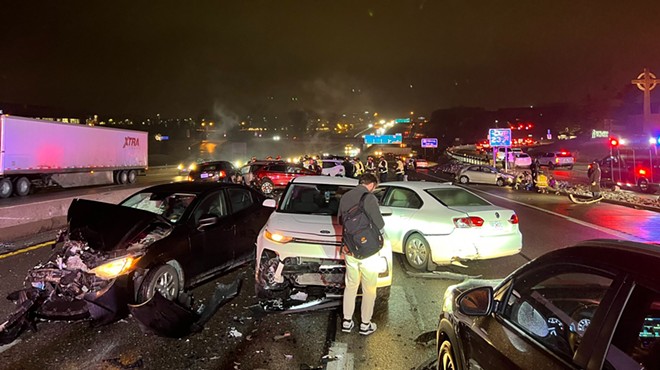 Wild Accident on Slippery St. Louis Highway Caused 30-Car Pileup Last Night