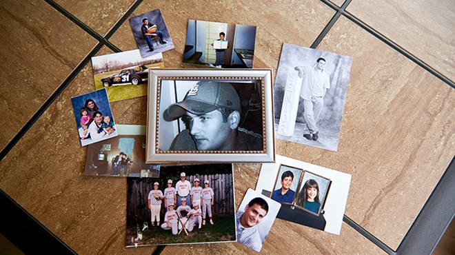 Billy Ames, shown in a collection of family photographs, died in 2018 in the St. Francois County jail.