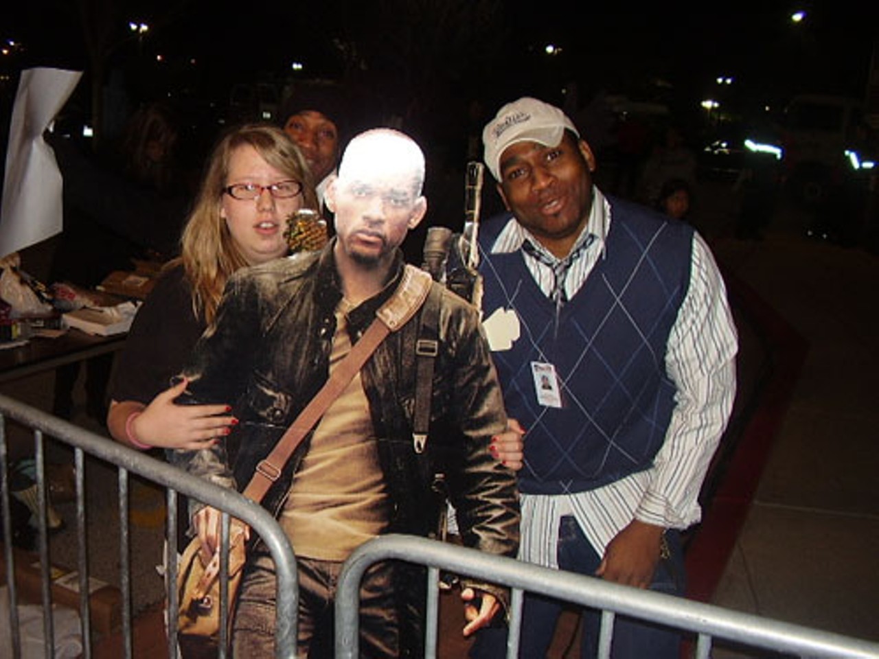 Some of Will Smith's die-hard fans posing with I Am Legend  Will Smith.